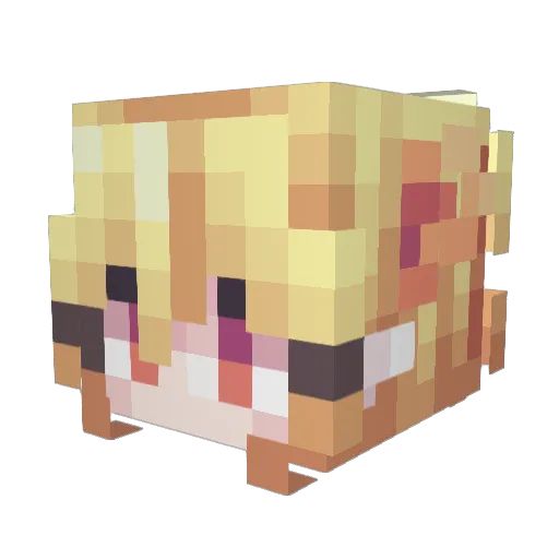 lowell442 Minecraft avatar head, 3D render