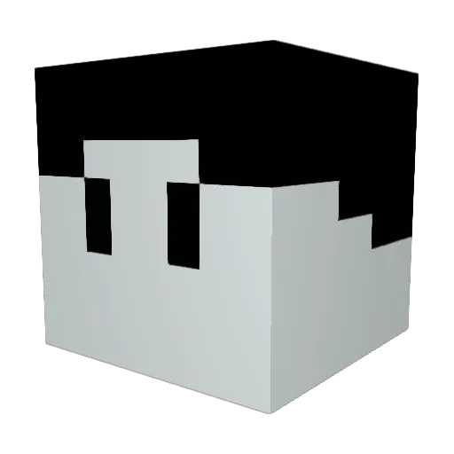 lowellpapa Minecraft avatar head, 3D render