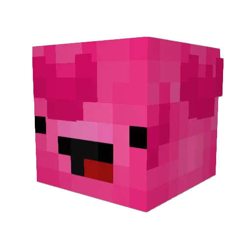 lowercaserob Minecraft avatar head, 3D render