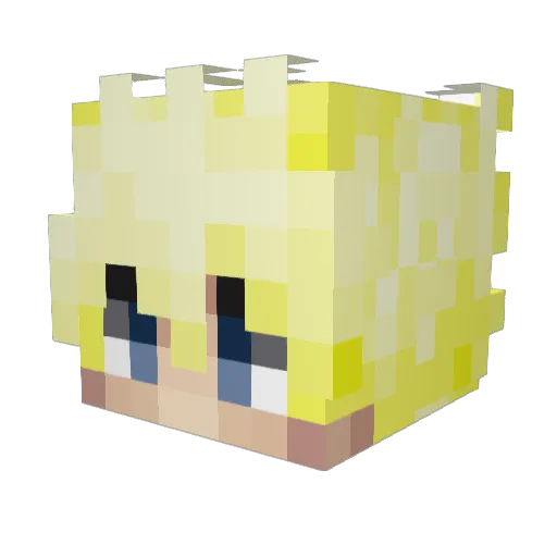 loweyman Minecraft avatar head, 3D render