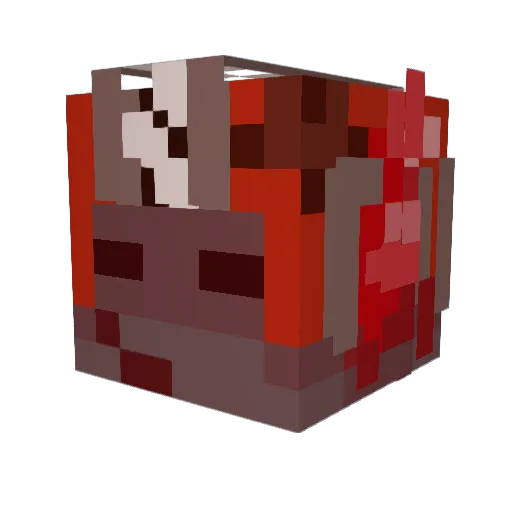 lowfivee Minecraft avatar head, 3D render