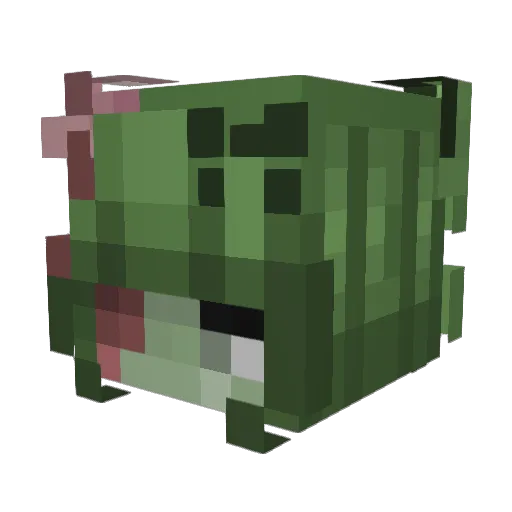 lowhartz Minecraft avatar head, 3D render