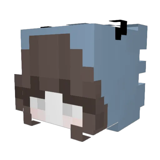 lowie1 Minecraft avatar head, 3D render