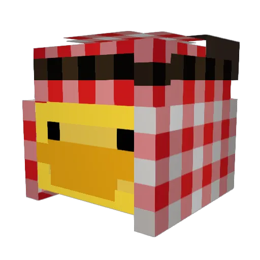lowin7 Minecraft avatar head, 3D render