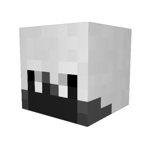 lowinsz Minecraft avatar head, 3D render