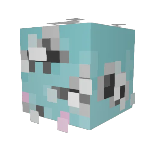lowiva Minecraft avatar head, 3D render