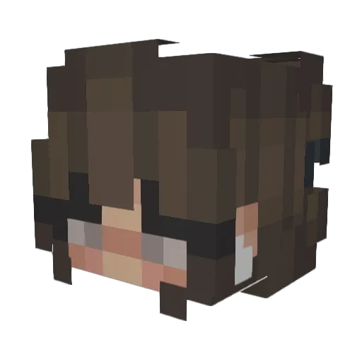 lowkeylove Minecraft avatar head, 3D render