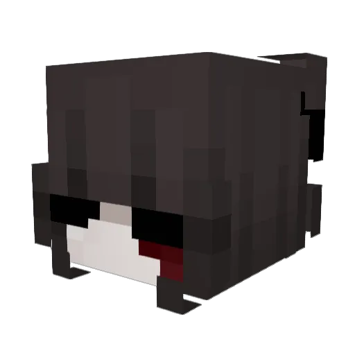 lowling Minecraft avatar head, 3D render