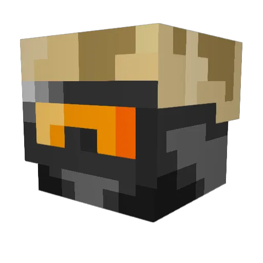 lowman1 Minecraft avatar head, 3D render