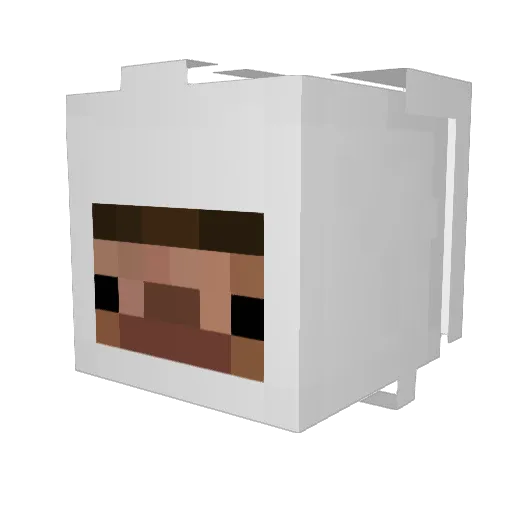 lowmc_01 Minecraft avatar head, 3D render