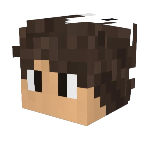 lowvlr Minecraft avatar head, 3D render