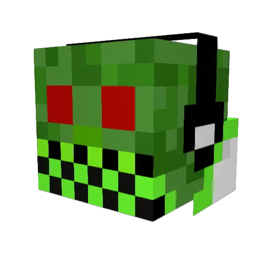 loxus1 Minecraft avatar head, 3D render