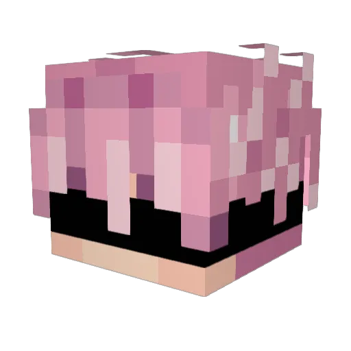 lozexVlo Minecraft avatar head, 3D render