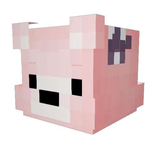 lozexx Minecraft avatar head, 3D render