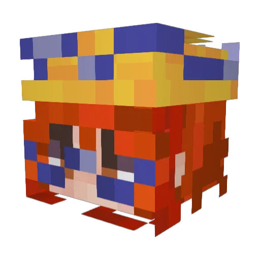 lozingdogz Minecraft avatar head, 3D render