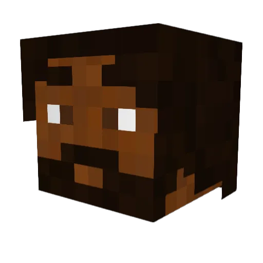 lozone Minecraft avatar head, 3D render