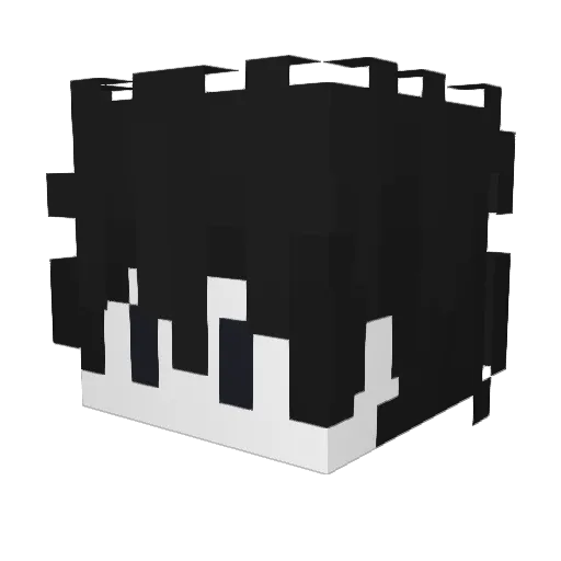 lozy Minecraft avatar head, 3D render
