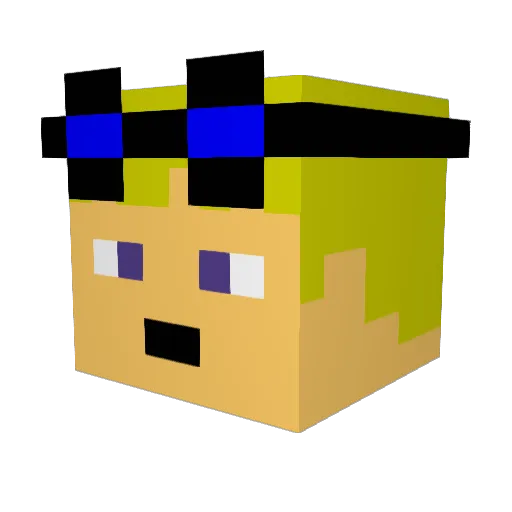 lp2007 Minecraft avatar head, 3D render