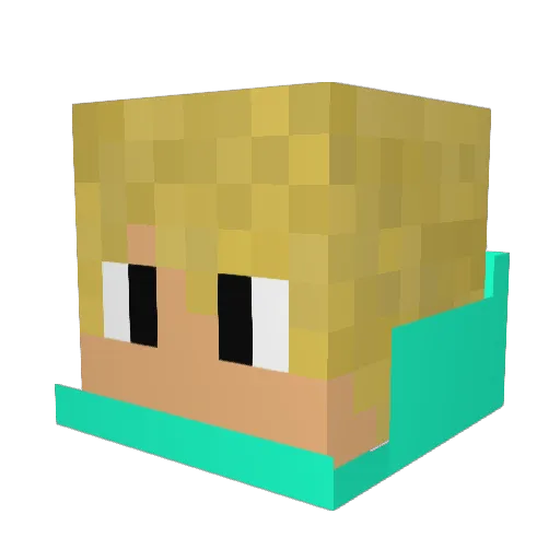 lpco3 Minecraft avatar head, 3D render