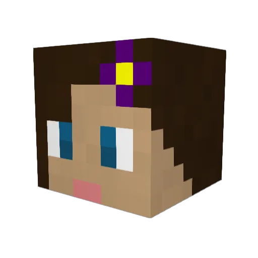 lpdiver Minecraft avatar head, 3D render