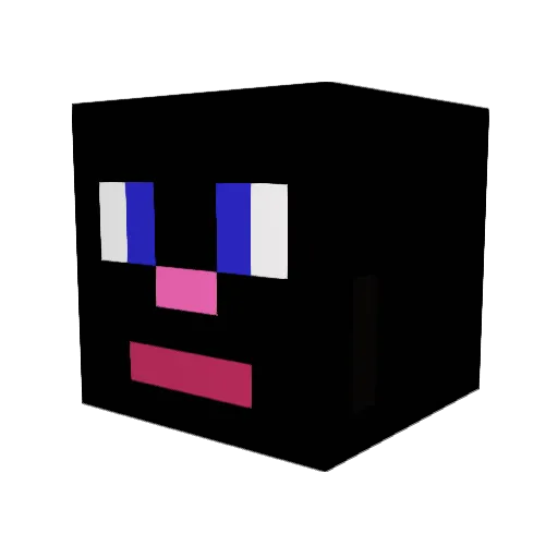 lplf1 Minecraft avatar head, 3D render