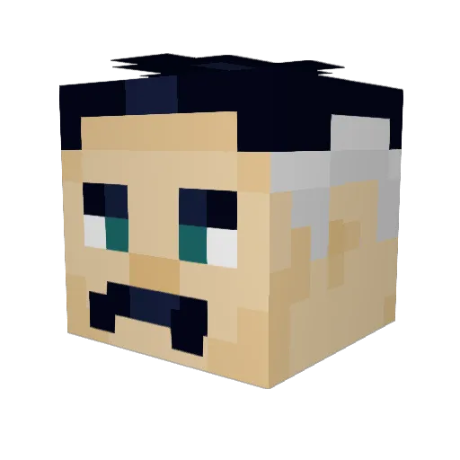 lprozper Minecraft avatar head, 3D render