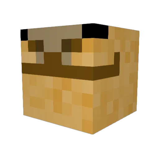 lpti Minecraft avatar head, 3D render
