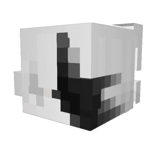 lqgie Minecraft avatar head, 3D render