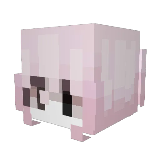 lqgin_ Minecraft avatar head, 3D render