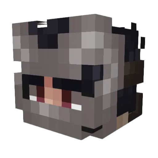 lqico Minecraft avatar head, 3D render