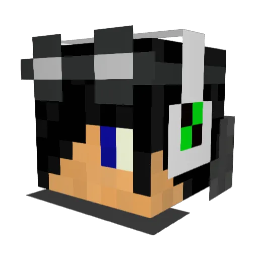 lquainta Minecraft avatar head, 3D render