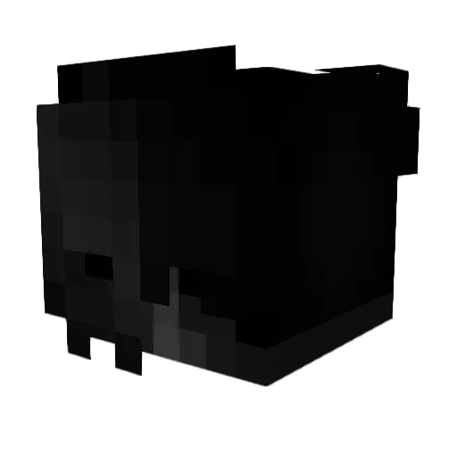lqv1x_ Minecraft avatar head, 3D render