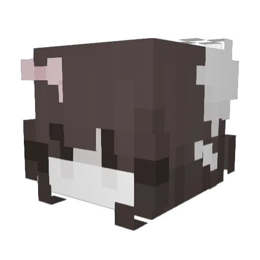 lqvemei Minecraft avatar head, 3D render