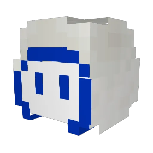 lqxore Minecraft avatar head, 3D render