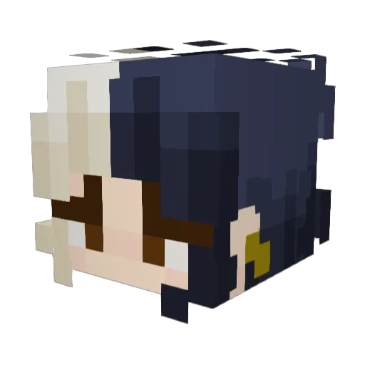 lrdznnn Minecraft avatar head, 3D render