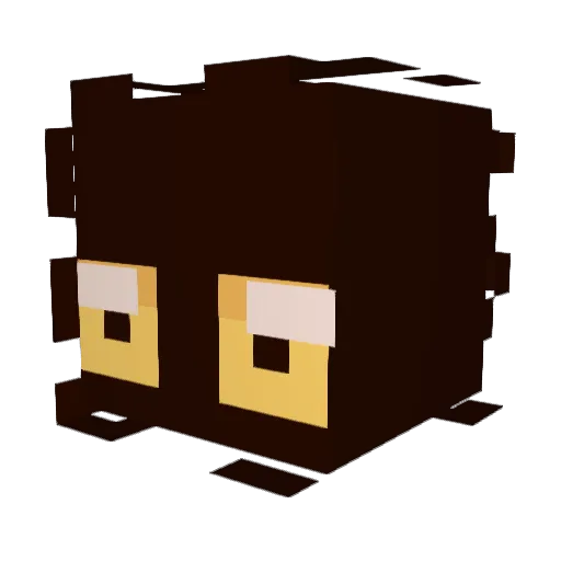 lroosh Minecraft avatar head, 3D render