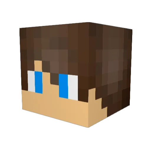 lrschum Minecraft avatar head, 3D render