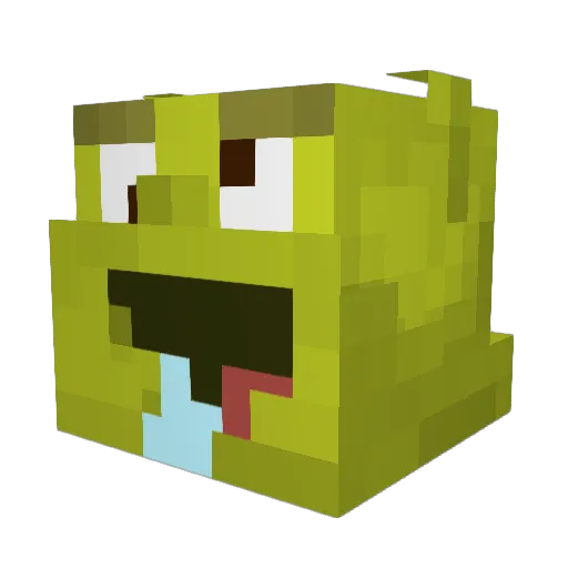 lsHim Minecraft avatar head, 3D render