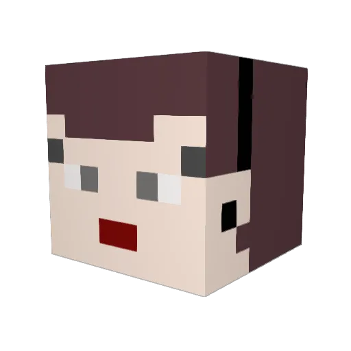 lsa438 Minecraft avatar head, 3D render