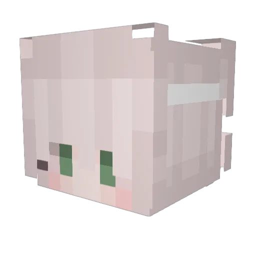 lsabelIa Minecraft avatar head, 3D render