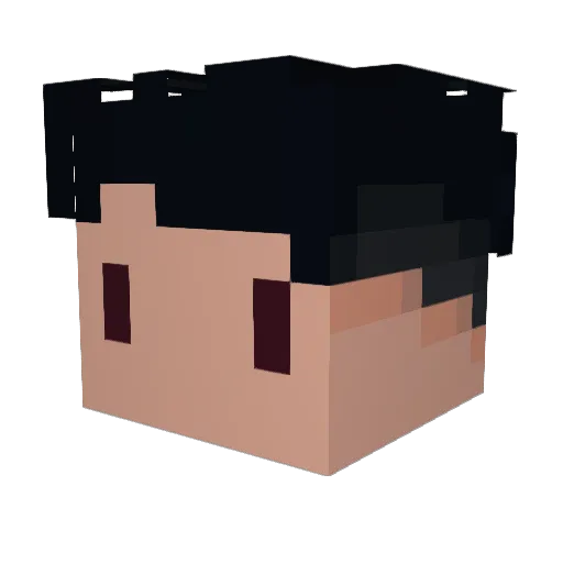 lsakar Minecraft avatar head, 3D render