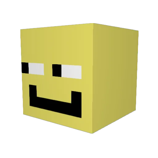 lsbeixi Minecraft avatar head, 3D render