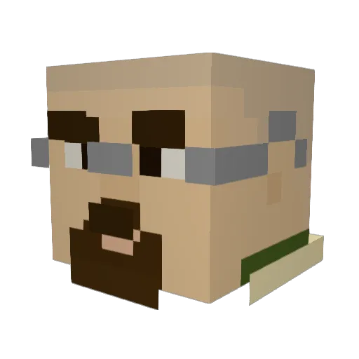 lsd__swag Minecraft avatar head, 3D render