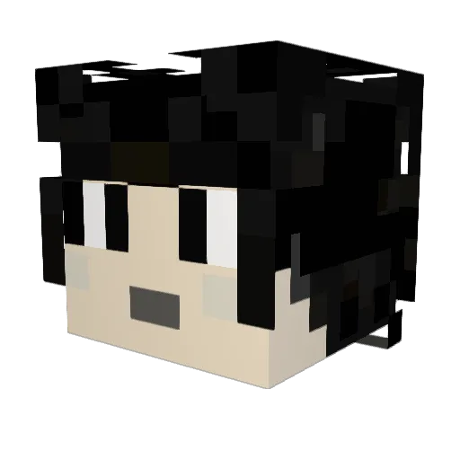 lsdlz Minecraft avatar head, 3D render