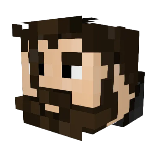 lsdrippin Minecraft avatar head, 3D render