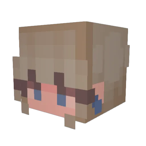 lslandz Minecraft avatar head, 3D render