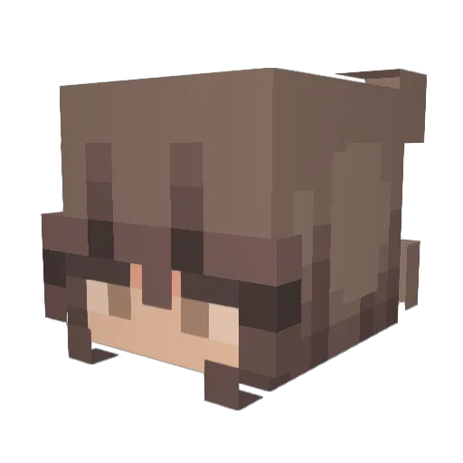 lspiter Minecraft avatar head, 3D render
