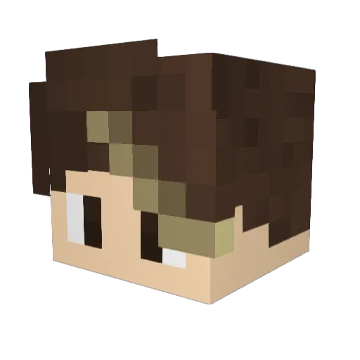 lsprelude Minecraft avatar head, 3D render