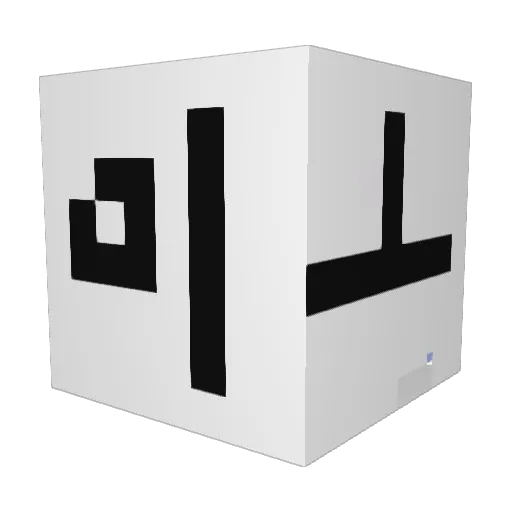 lsw_4541 Minecraft avatar head, 3D render
