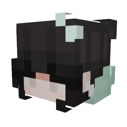 lsyatsu Minecraft avatar head, 3D render
